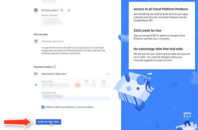 Comenzar Prueba Gratis Google Cloud