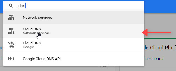 Ingresar Cloud DNS Google Cloud